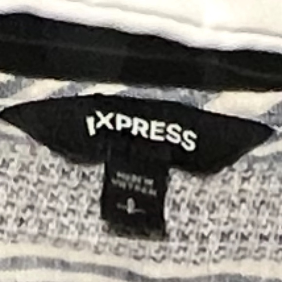 Express Blue Ruffled Off-the-Shoulder Sundress - Picture 6 of 6